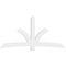 Ekena Millwork Davenport Architectural Grade PVC Gable Bracket, 96"W x 48"H x 4"D x 6"F, 12/12 Pitch GBP096X48X0406DAV00 - alternate 2